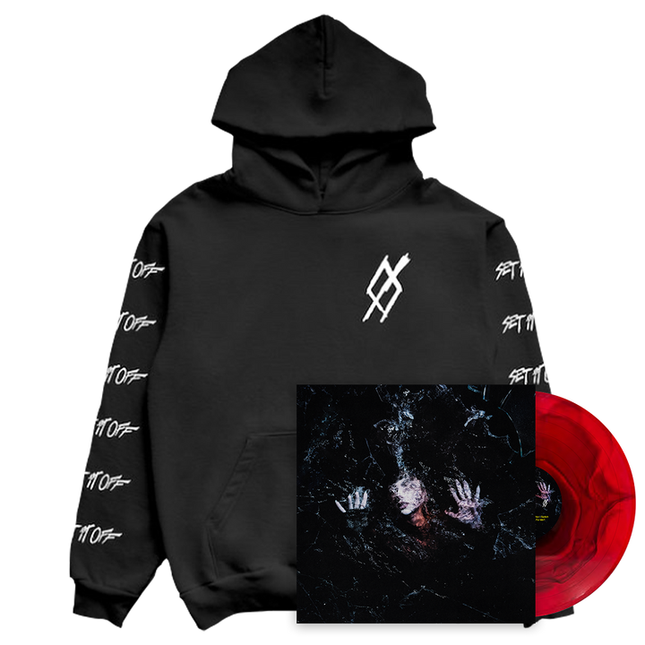 Set It Off - Album Tracklist Hoodie and Red Ripple Vinyl Fan Pack