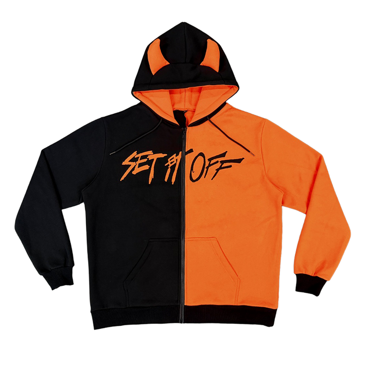 Devil Hoodie (Orange/Black)