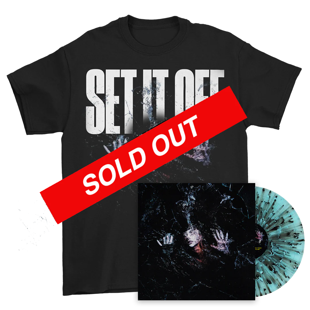 Set It Off - Album Cover T-Shirt and Splatter Vinyl Fan Pack