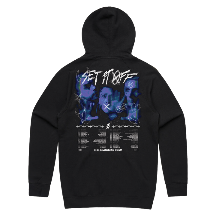 Tour Zip Black Hoodie